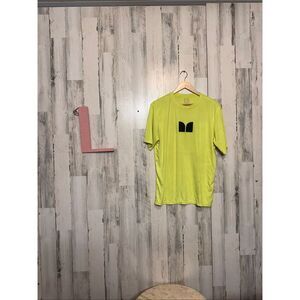 Neon Yellow Graphic T-Shirt Large Monster Attitude Athletic Activewear Tee